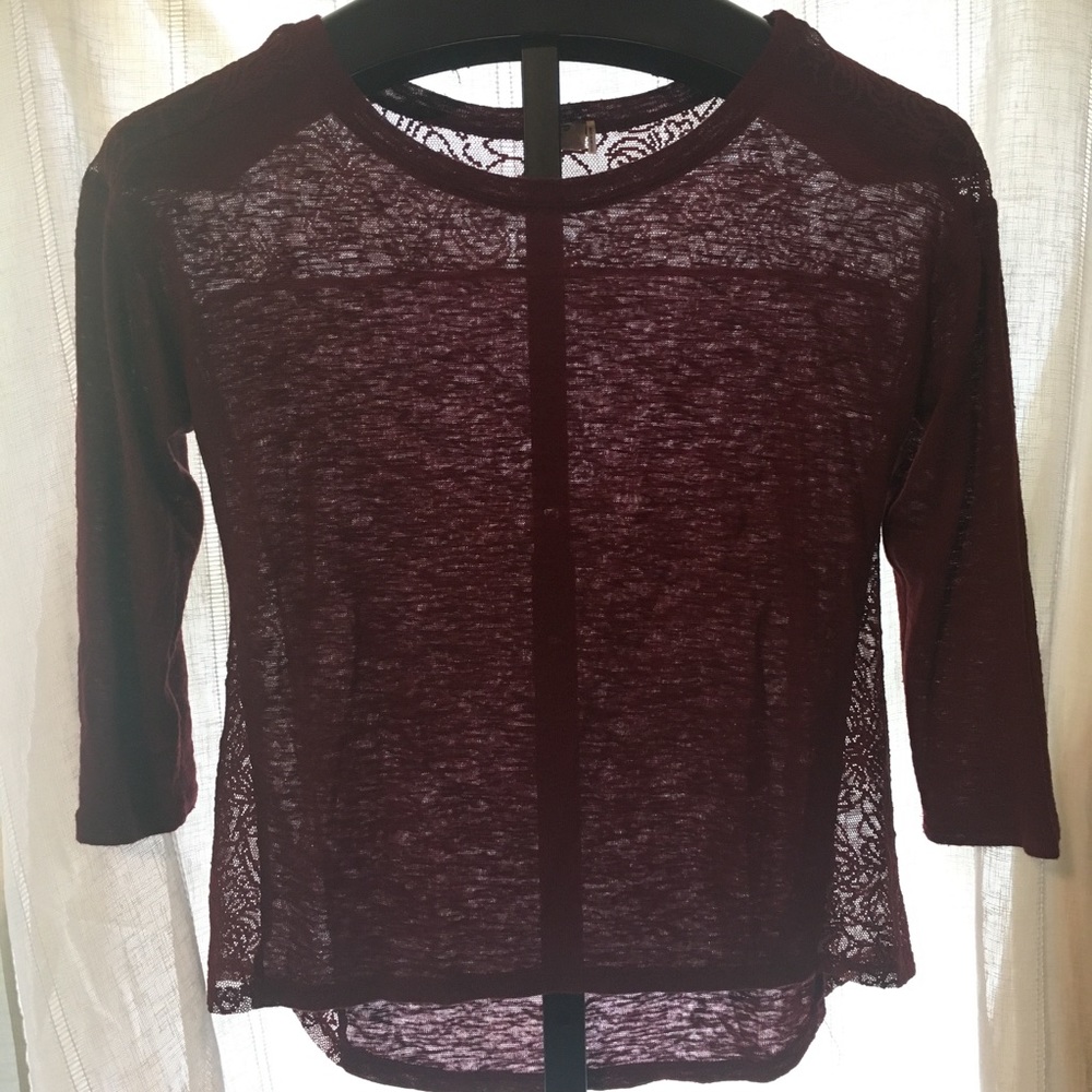Floral Lace Knit Top